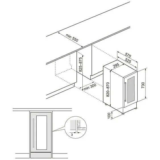 Винный шкаф KRONA BADEN 82/17 BL