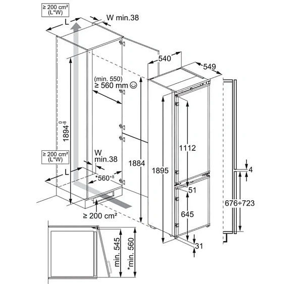Холодильник ELECTROLUX LNS6TE19S
