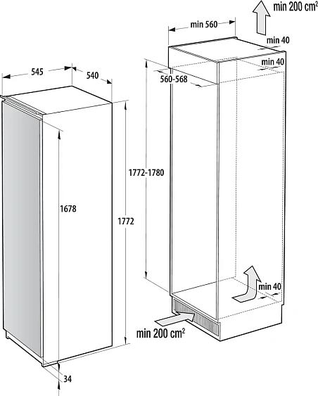 Морозильная камера GORENJE FNCI517E41WF
