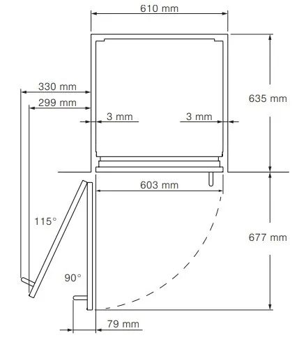 Морозильная камера GAGGENAU RF463307