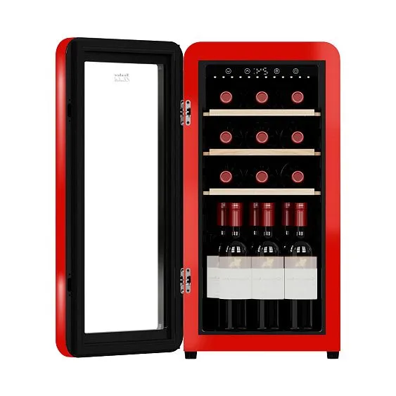 Винный шкаф TESLER CWC-188 RUBY RED LD