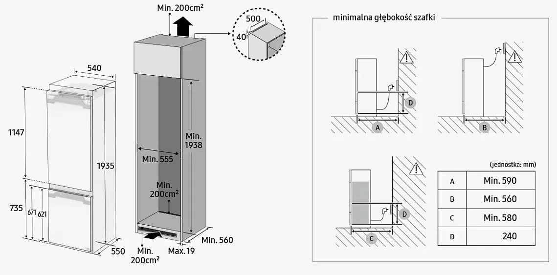 Холодильник SAMSUNG BRB80F30AEF0EO