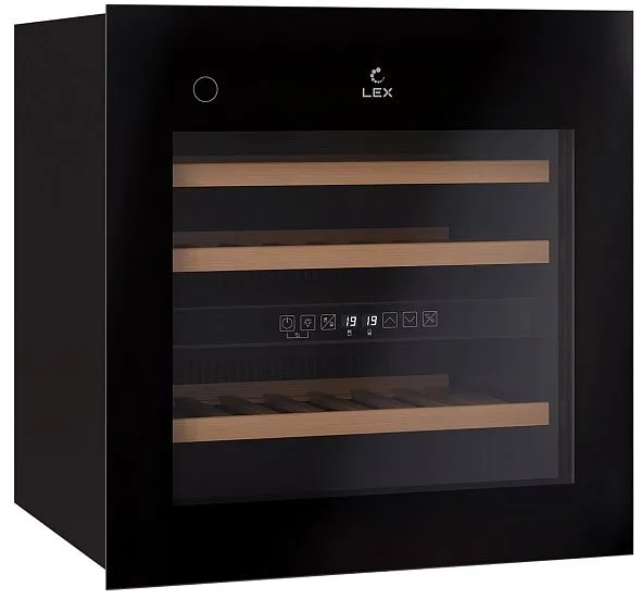 Винный шкаф LEX LWD6036BL dual zone PP