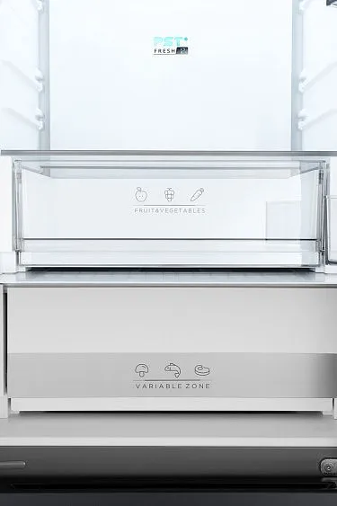 Холодильник WEISSGAUFF WFD 450 Total NoFrost Inverter Dark Grey Built-in