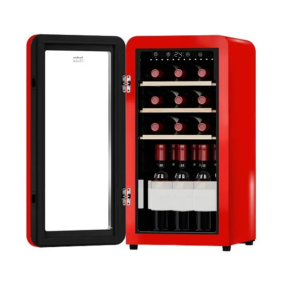 Винный шкаф TESLER CWC-188 RUBY RED LD
