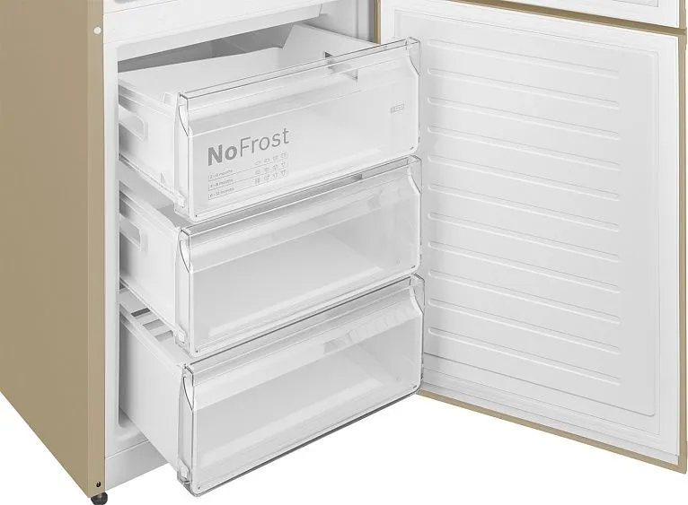 Холодильник WEISSGAUFF WRK 2010 D Inverter NoFrost Beige