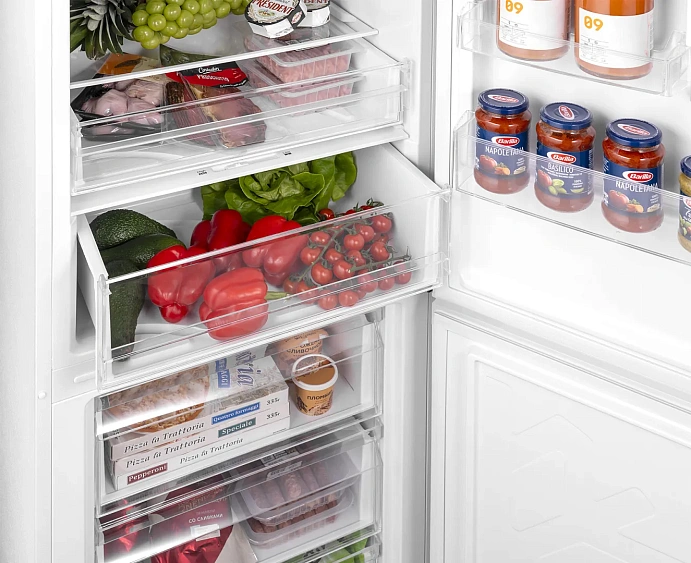 Холодильник WEISSGAUFF WRK 2000 Full NoFrost Inverter White Glass