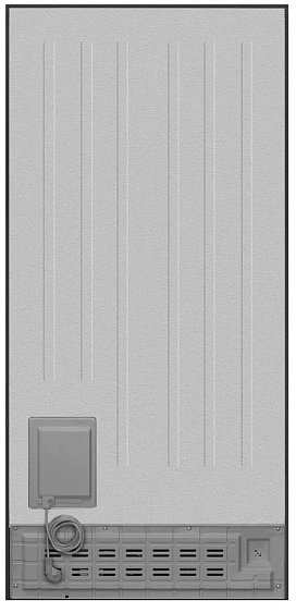 Холодильник MEFERI MFR83BLACK IX TOTAL NO FROST SIDE BY SIDE COMFORT