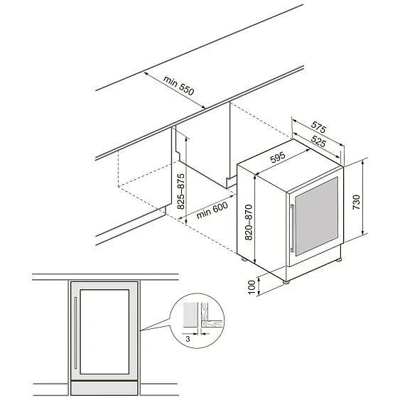 Винный шкаф KRONA BADEN 82/46 IX