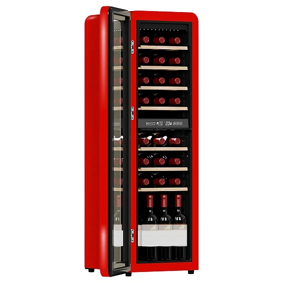 Винный шкаф TESLER CWC-308 RUBY RED LD