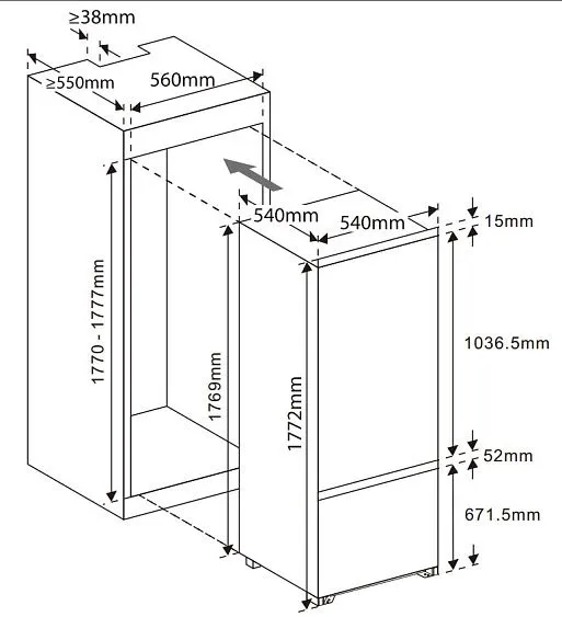 Холодильник DELVENTO VBW36610