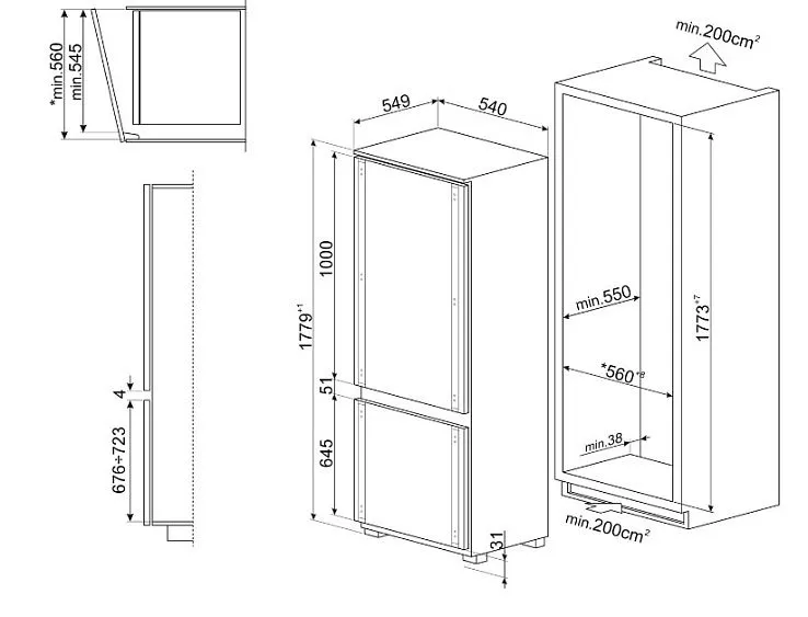 Холодильник SMEG C9174TN5D1
