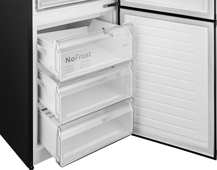 Холодильник WEISSGAUFF WRK 2010 D Inverter NoFrost Black Soft Close