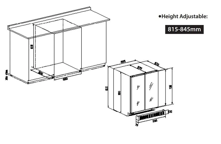 Винный шкаф TEMPTECH OX2DX60DRB