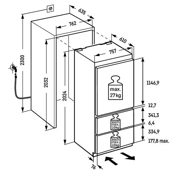 Холодильник LIEBHERR ECBNe 7870