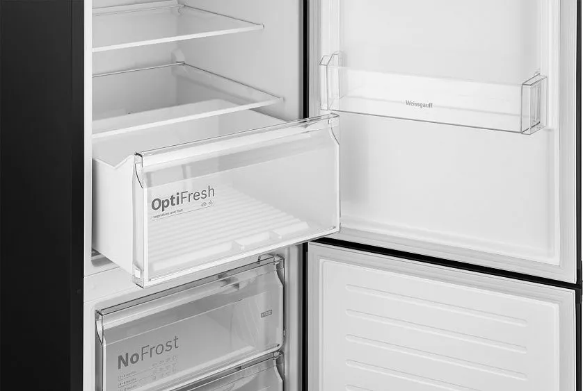 Холодильник WEISSGAUFF WRK 2010 D Inverter NoFrost Black Soft Close