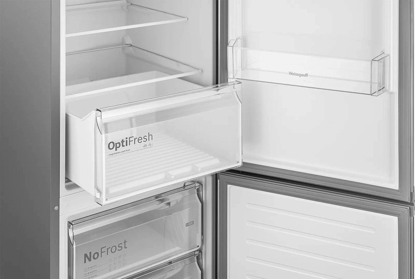 Холодильник WEISSGAUFF WRK 2010 D Inverter NoFrost Inox Soft Close