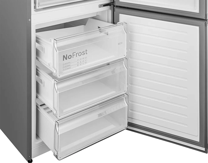 Холодильник WEISSGAUFF WRK 2010 D Inverter NoFrost Inox Soft Close