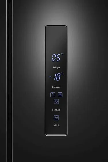Холодильник MEFERI MFR83BLACK IX TOTAL NO FROST FRENCH DOOR COMFORT