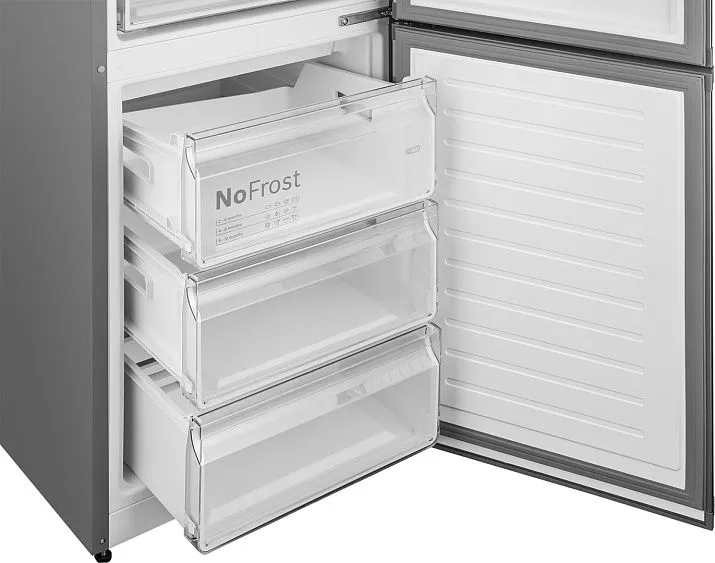 Холодильник WEISSGAUFF WRK 2010 D Inverter NoFrost Inox