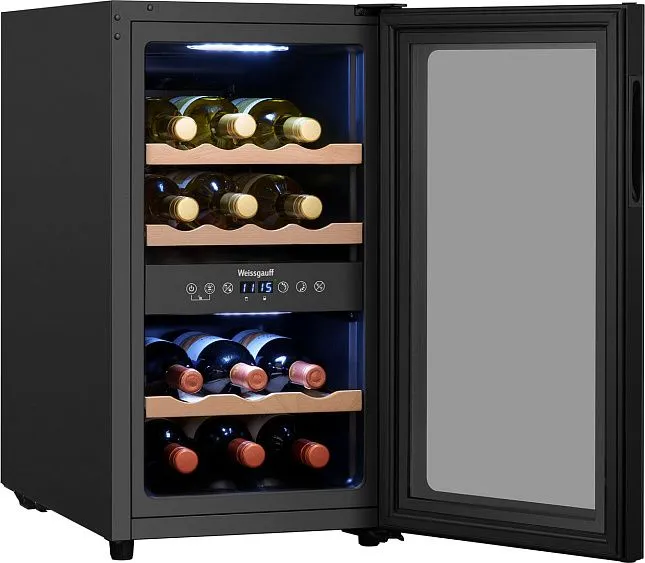 Винный шкаф WEISSGAUFF WWC-16 DualZone Compressor