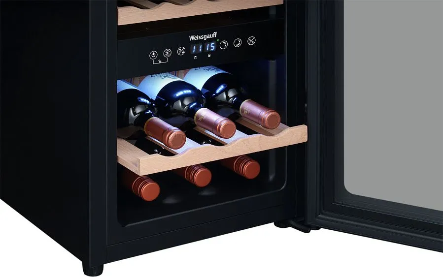 Винный шкаф WEISSGAUFF WWC-16 DualZone Compressor