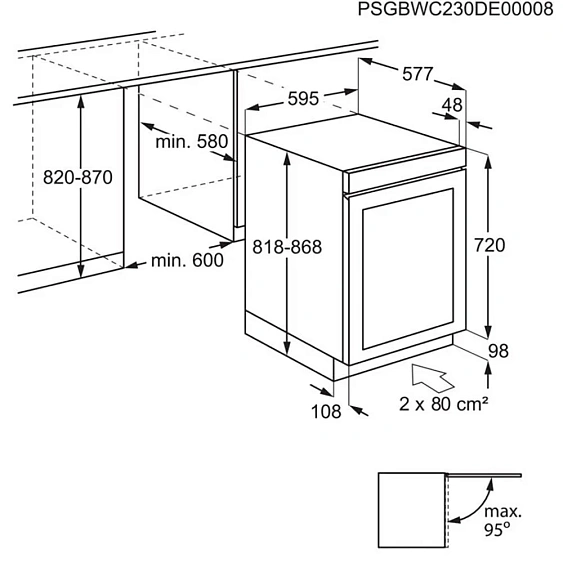 Винный шкаф AEG AWUD040B8B