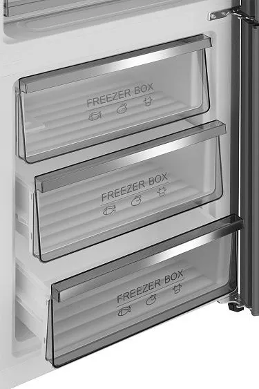 Холодильник WEISSGAUFF WRK 195 D Full NoFrost Beige Glass
