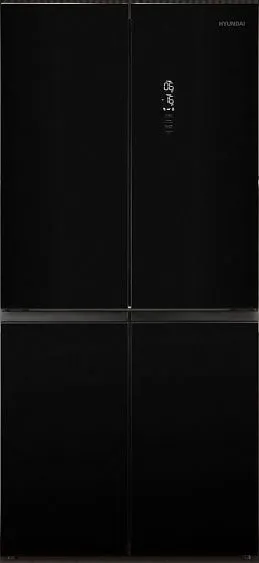 Холодильник HYUNDAI CM45083F черное стекло