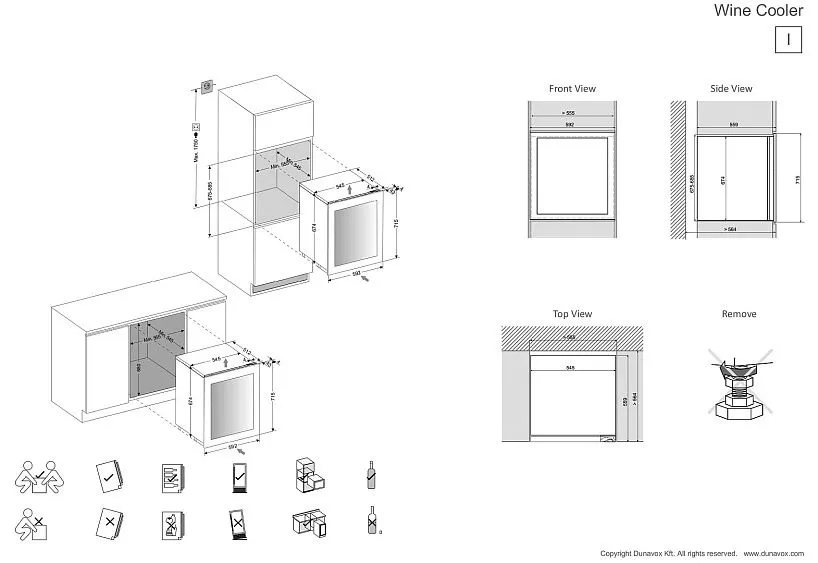 Винный шкаф DUNAVOX DAVG-32.80DMB.TO