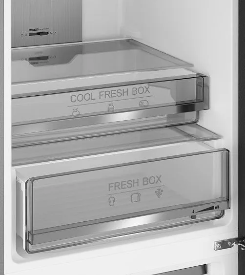 Холодильник WEISSGAUFF WRK 195 D Full NoFrost Beige Glass