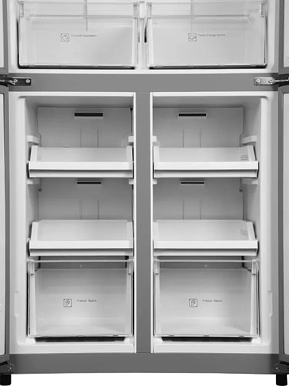 Холодильник HYUNDAI CM45083F черное стекло