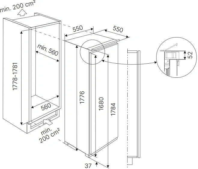 Холодильник KUPPERSBUSCH FK 8550.0I