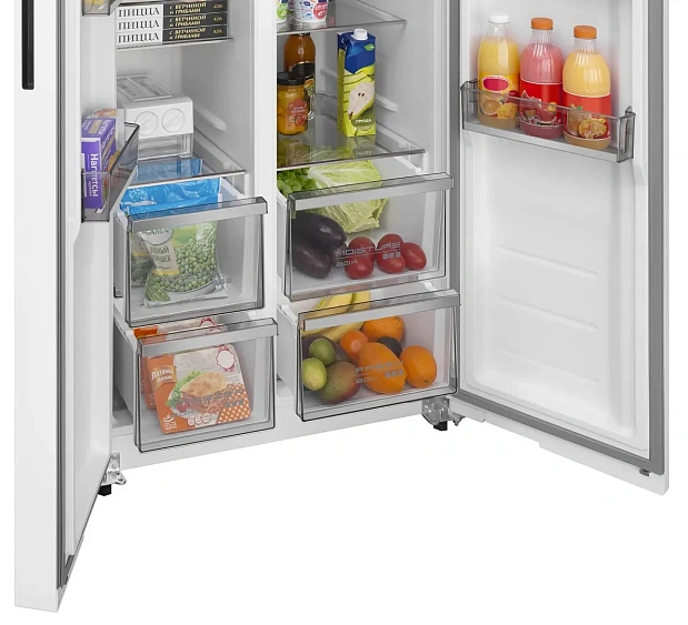 Холодильник MEFERI MFR83WH TOTAL NO FROST SIDE BY SIDE COMFORT