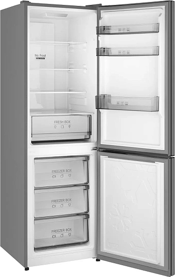 Холодильник WEISSGAUFF WRK 185 Total NoFrost Inverter Beige Glass