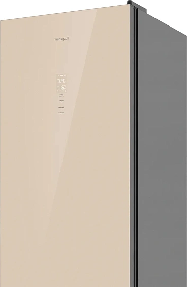 Холодильник WEISSGAUFF WRK 185 Total NoFrost Inverter Beige Glass