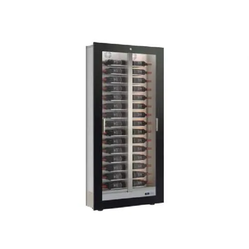 Винный шкаф EXPO SRL TBH-V10 - Охлаждаемый винный модуль Teca Vino (цвет рамы: Teak Roble) + цветное освещение + пульт