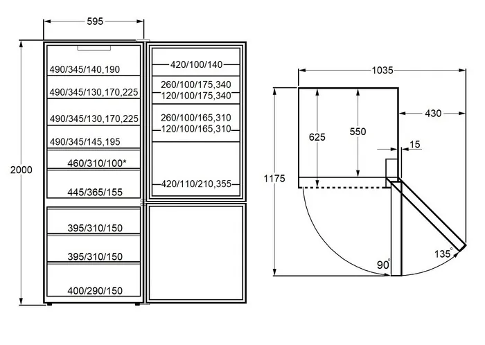 Холодильник MAUNFELD MFF200NFSTWE