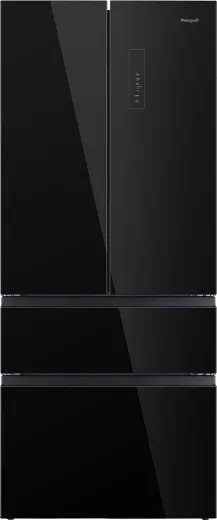 Холодильник WEISSGAUFF WFD 450 Built-in Inverter NoFrost Black Glass