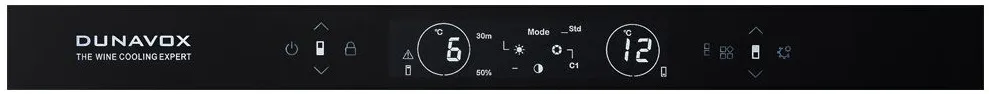 Винный шкаф DUNAVOX DVS-19.50B