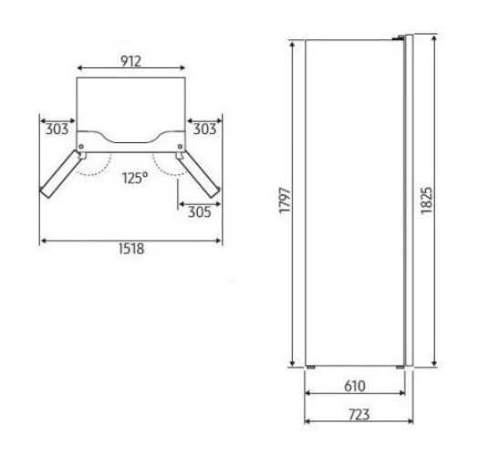 Холодильник LOFRA GFRNM918/O BLACK MAT BRASS