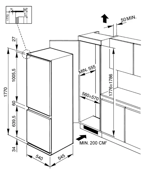Холодильник SMEG cr324pnf1