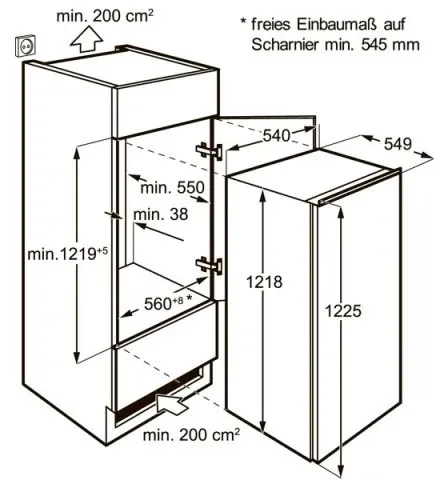Холодильник ZANUSSI ZBA22421SA