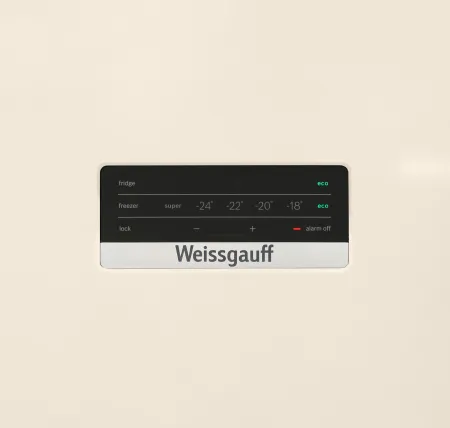Холодильник WEISSGAUFF WRK 2010 D Inverter NoFrost Beige Soft Close