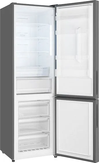 Холодильник WEISSGAUFF WRK 2000 Full NoFrost Inverter Grey Glass