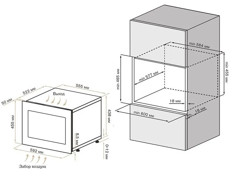Винный шкаф MEYVEL MV19PRO-KBB1