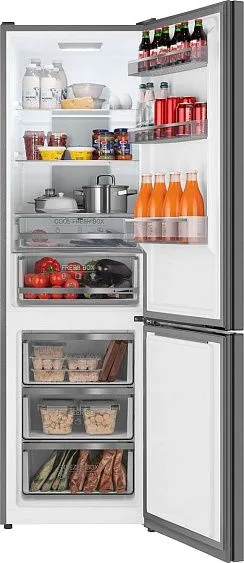 Холодильник WEISSGAUFF WRK 2000 Total NoFrost Inverter Beige Glass