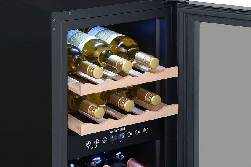 Винный шкаф WEISSGAUFF WWC-16 DualZone Compressor