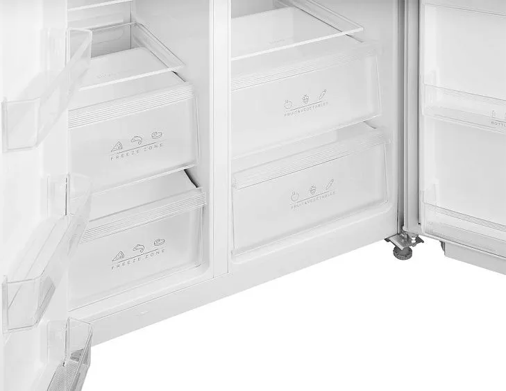 Холодильник WEISSGAUFF WSBS 550 Inverter NoFrost White