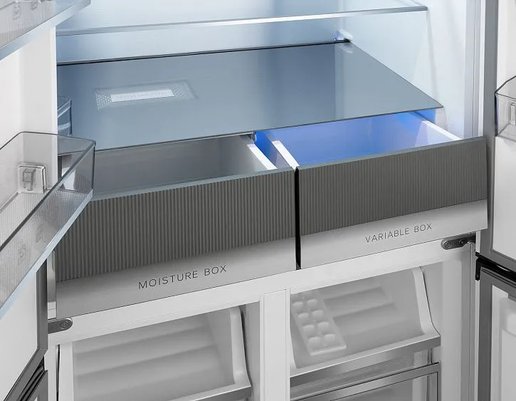 Холодильник WEISSGAUFF WCD 450 Rock Glass NoFrost Inverter